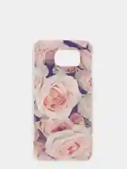Бежевый чехол-накладка для Samsung S6