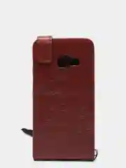 Коричневый чехол флип Samsung A3 2017/A320