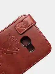 Коричневый чехол флип Samsung A3 2017/A320
