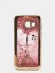Розовый чехол аквариум Samsung A3 2017 / A320