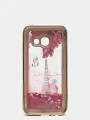 Розовый чехол аквариум Samsung A3 2017 / A320