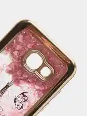 Розовый чехол аквариум Samsung A3 2017 / A320