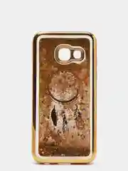 Золотой чехол аквариум Samsung A3 2017 / A320