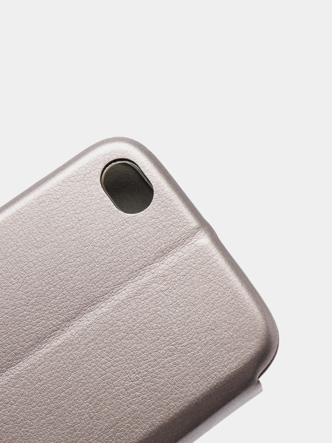 Серебряный чехол книжка XIAOMI REDMI GO