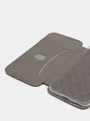 Серебряный чехол книжка XIAOMI REDMI GO