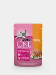 Влажный корм Purina ONE для котят, с курицей и морковью, 26 штук по 75 г