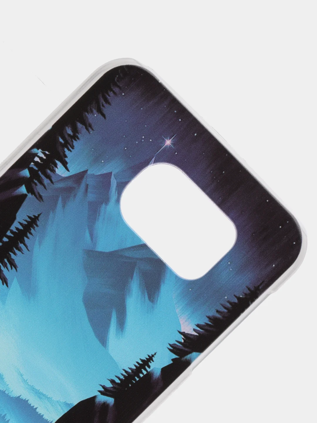 Синий чехол-накладка для Samsung S6
