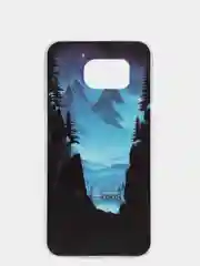 Синий чехол-накладка для Samsung S6