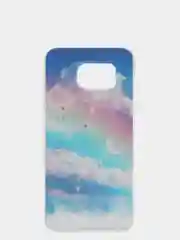 Небесно-голубой чехол-накладка для Samsung S6