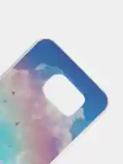 Небесно-голубой чехол-накладка для Samsung S6