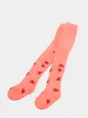Кораллово-розовый колготки махровые, детские, из хлопка, рост 75-150 см