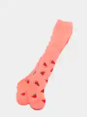 Кораллово-розовый колготки махровые, детские, из хлопка, рост 75-150 см