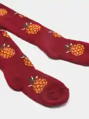 Бордовый колготки махровые, детские, из хлопка, рост 75-150 см
