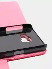 Розовый чехол книжка флип Samsung A3 2016