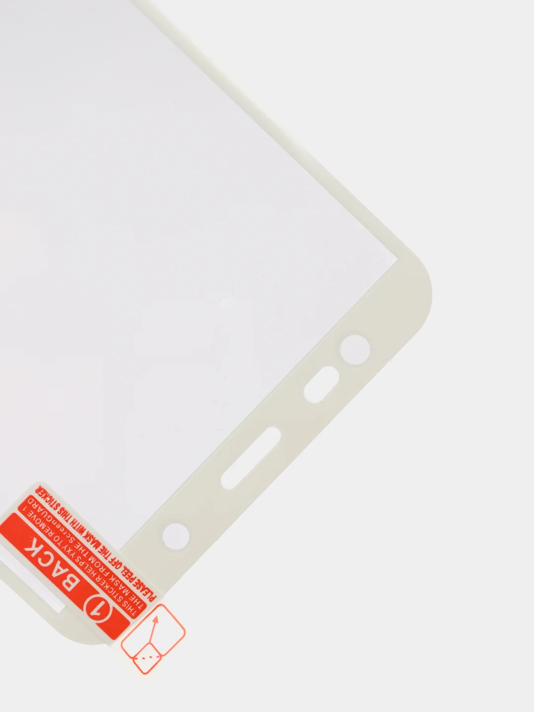 Белый защитное стекло Samsung J6 2018