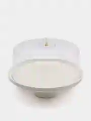 Белый тортовница LR с крышкой, на ножке, 32 см