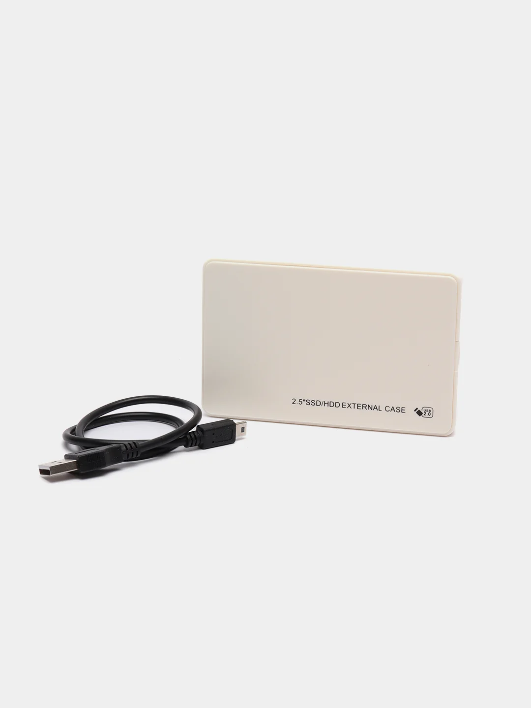 Белый внешний корпус для жесткого диска HDD 2,5" USB 2.0