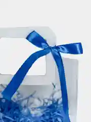 Синий пакет Новый Год/Подарочный пакет/Подарочный пакет с наполнением/Подарочная упаковка
