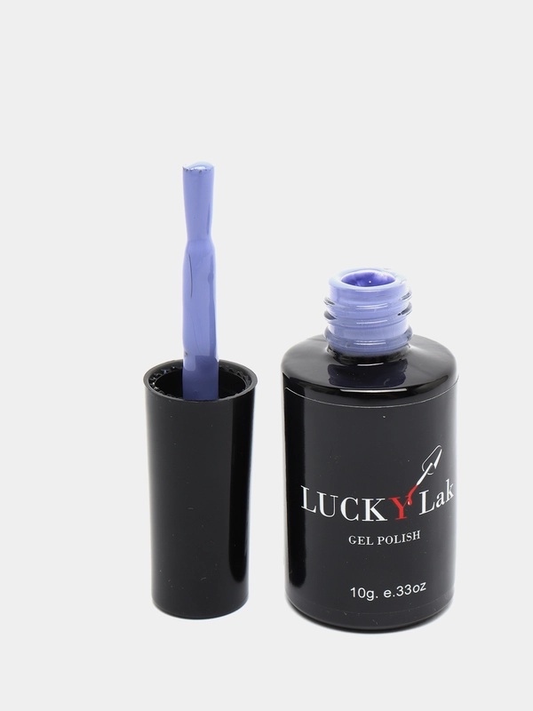 Гель лак для маникюра и педикюра LuckyLak Edition №050, 10g нежный фиолетовый лиловый