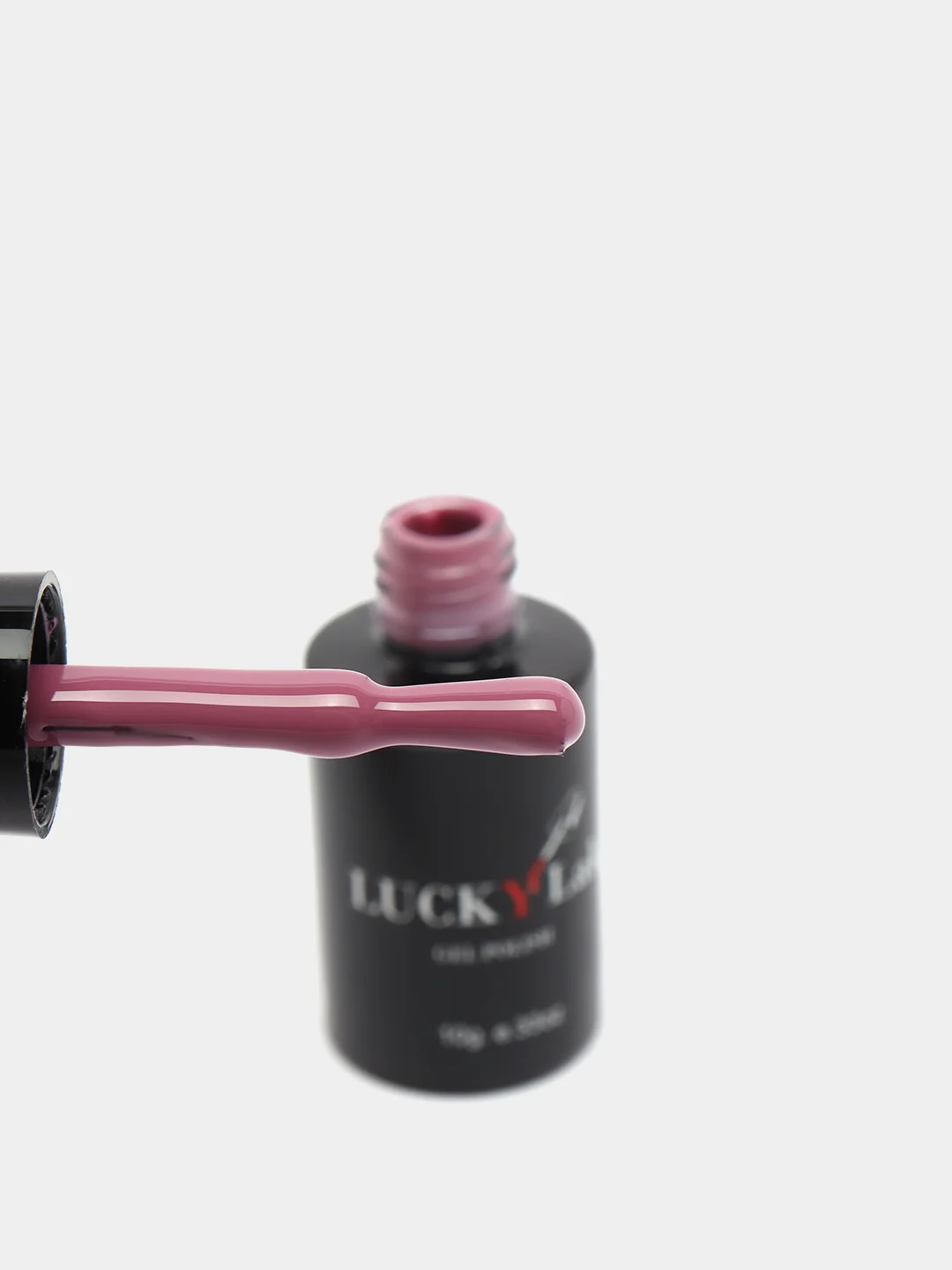 Гель лак для ногтей LuckyLak Edition №053, 10g темный розовый лак для маникюра и педикюра