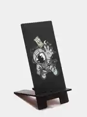 Деревянная подставка под телефон (Космонавт "2")
