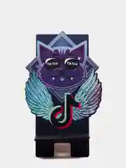 Деревянная подставка под телефон "Кот" Tik Tok (Тик Ток)