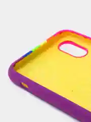 Тёмно-розовый чехол для Iphone 7 8 Plus. X, XR. XS, 11, 12, 12 Pro, 12 Pro Max