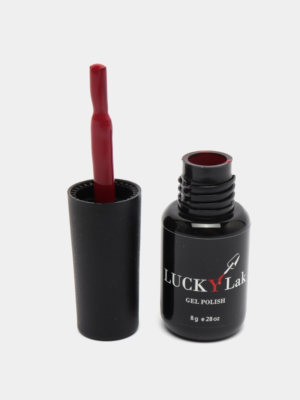 Гель-лак, гель лак для ногтей LuckyLak №040 classic, 8g бордово красный для маникюра
