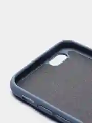 Синий меланж чехол для iPhone, кремовые цвета, мягкий внутри