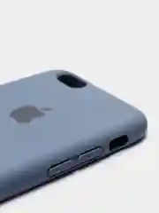 Синий меланж чехол для iPhone, кремовые цвета, мягкий внутри