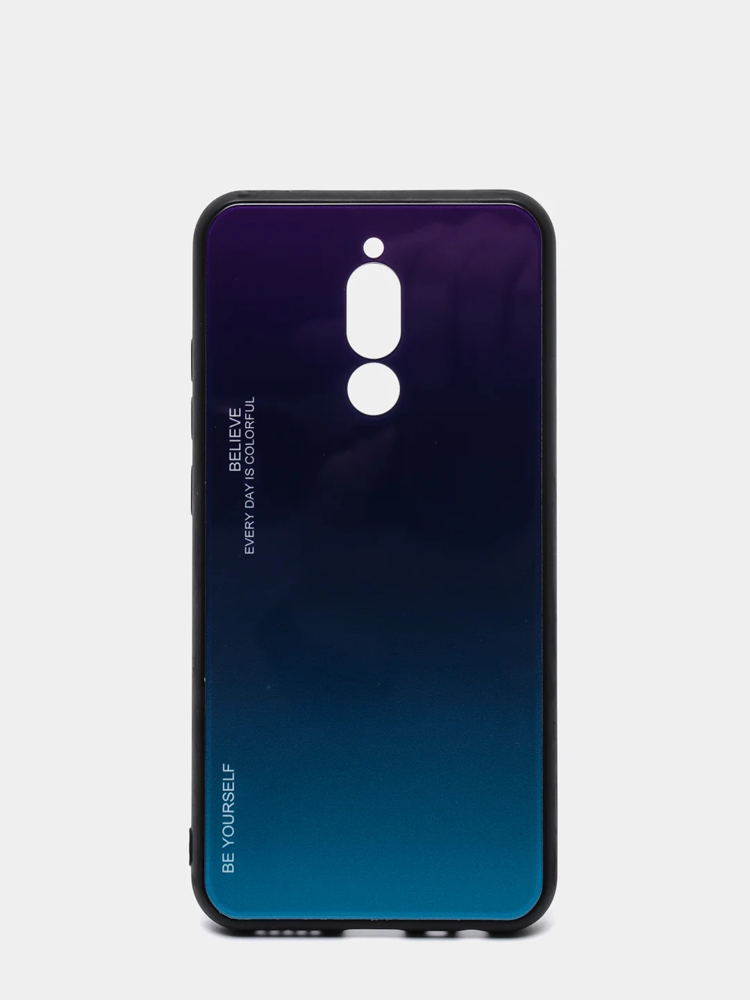 Фиолетовый градиентный чехол из закалённого стекла для Xiaomi Redmi 7A,8A,6A,8,Note 8,7,8T,10,K20,9T