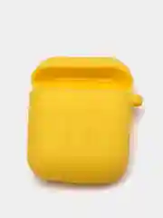 Желтый чехол для беспроводных наушников - бокса Airpods