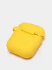 Желтый чехол для беспроводных наушников - бокса Airpods