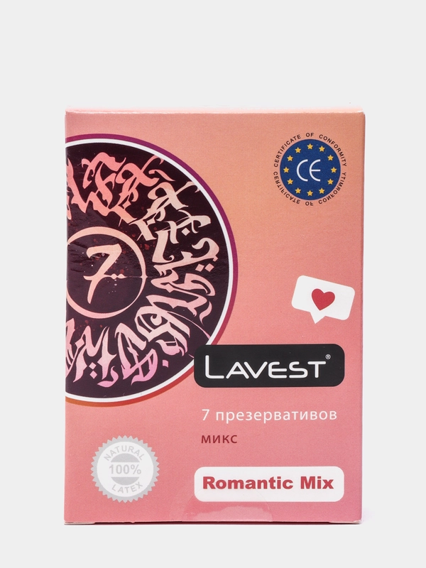 Lavest Romantic Mix разные презервативы 7 шт