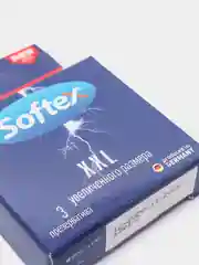 Softex XXL, презервативы увеличенного размера, с ароматом колы, 3 шт