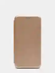 Золотой чехол книжка Samsung Galaxy A6 Plus 2018 / J8 2018
