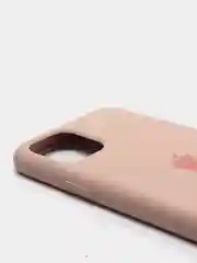 Бежевый меланж чехол Silicone Case для iPhone 11 Pro, с бархатистым покрытием внутри