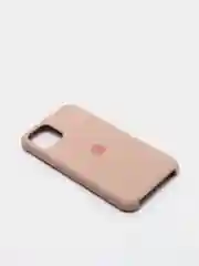 Бежевый меланж чехол Silicone Case для iPhone 11 Pro, с бархатистым покрытием внутри