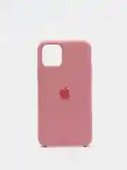 Розовый чехол Silicone Case для iPhone 11 Pro, с бархатистым покрытием внутри