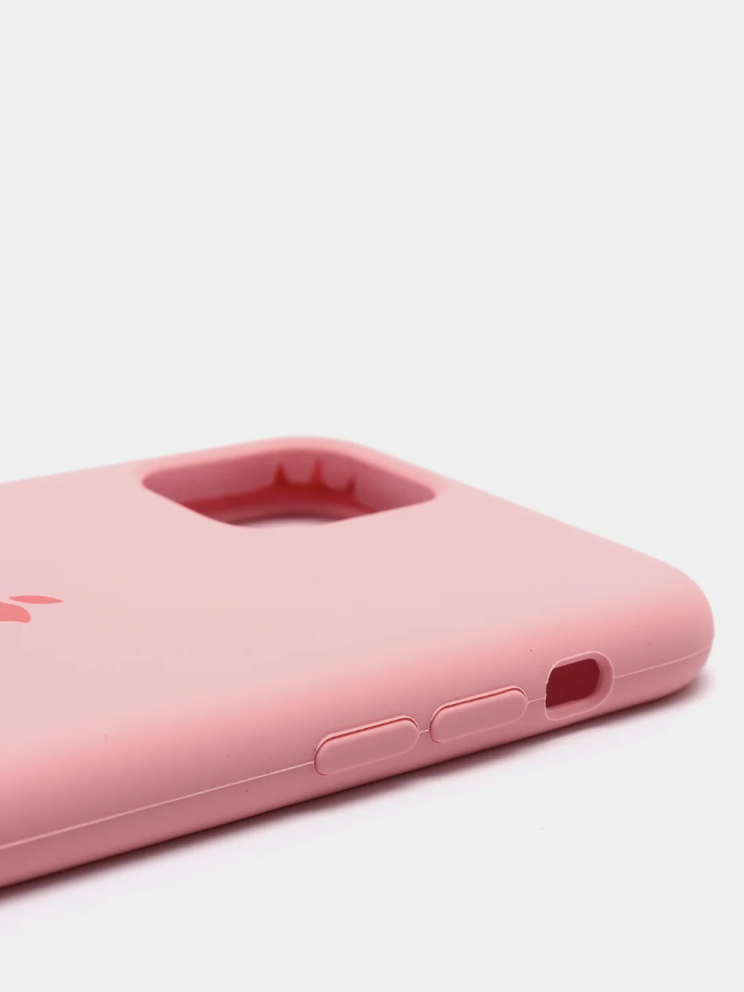 Розовый чехол Silicone Case для iPhone 11 Pro, с бархатистым покрытием внутри