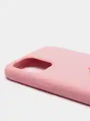 Розовый чехол Silicone Case для iPhone 11 Pro, с бархатистым покрытием внутри