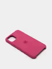 Коралловый чехол Silicone Case для iPhone 11 Pro, с бархатистым покрытием внутри
