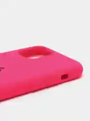Фуксия чехол Silicone Case для iPhone 11 Pro, с бархатистым покрытием внутри