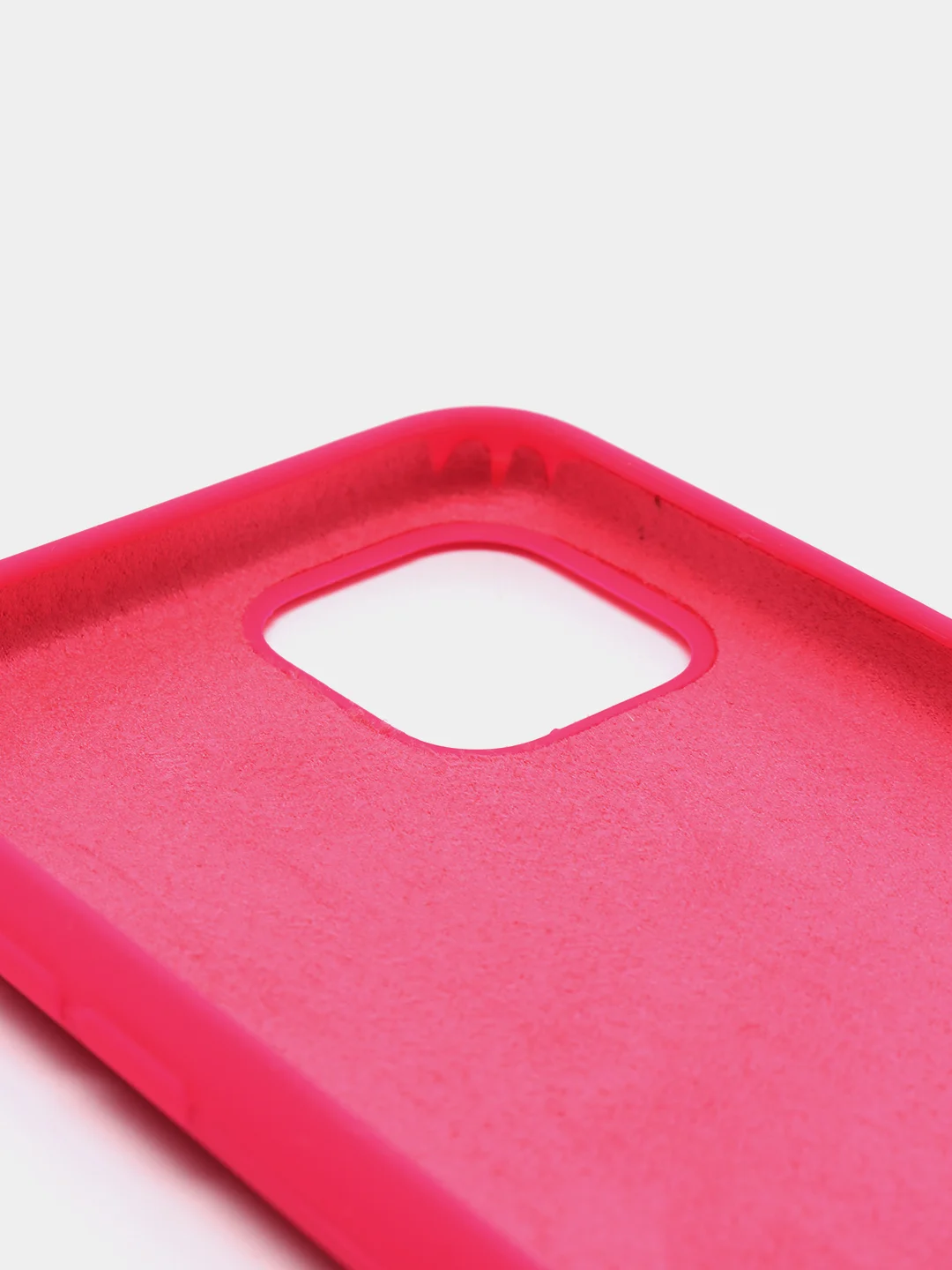Фуксия чехол Silicone Case для iPhone 11 Pro, с бархатистым покрытием внутри