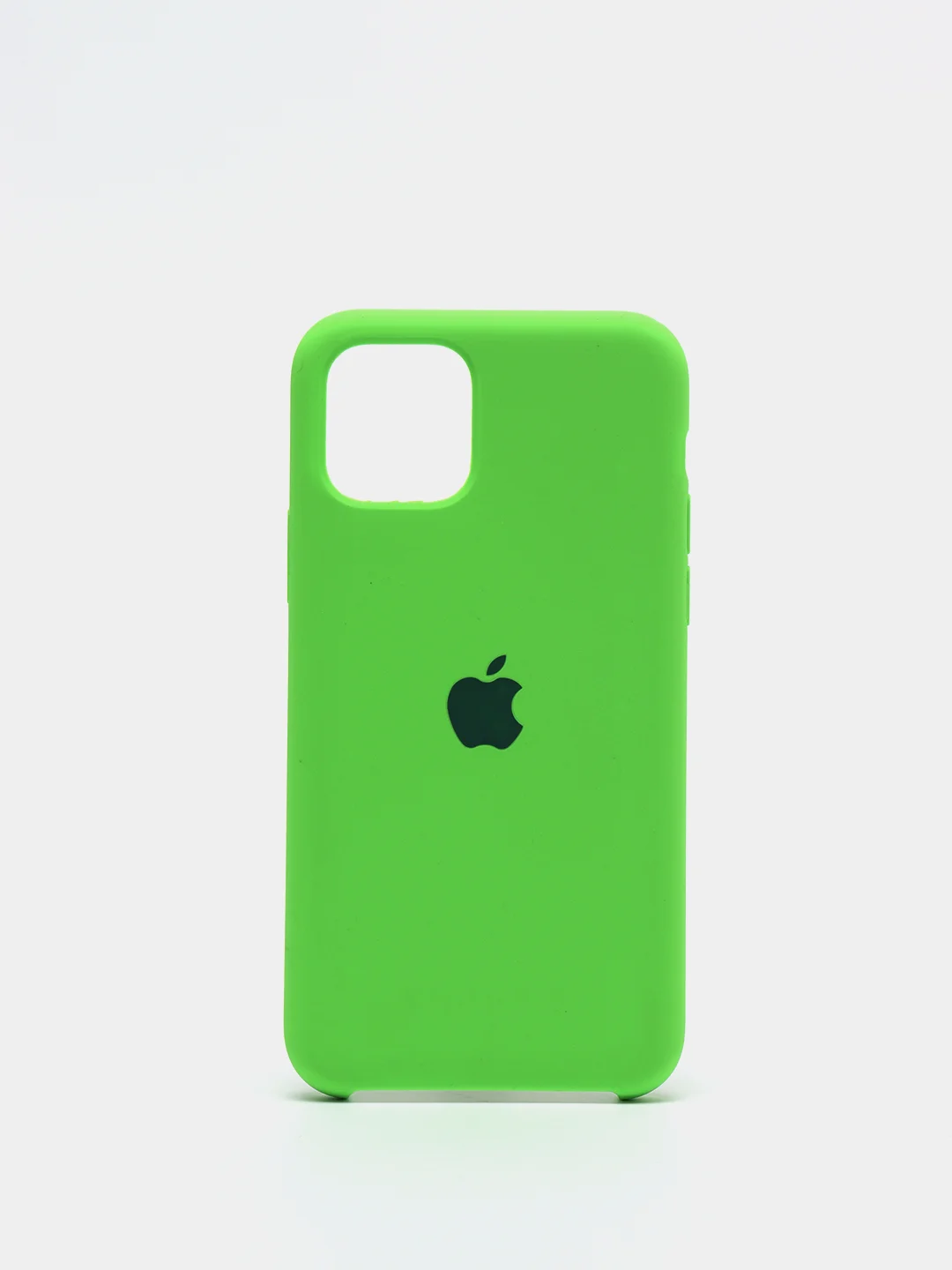 Лайм чехол Silicone Case для iPhone 11 Pro, с бархатистым покрытием внутри