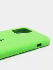 Лайм чехол Silicone Case для iPhone 11 Pro, с бархатистым покрытием внутри