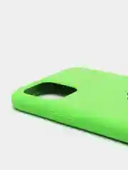 Лайм чехол Silicone Case для iPhone 11 Pro, с бархатистым покрытием внутри