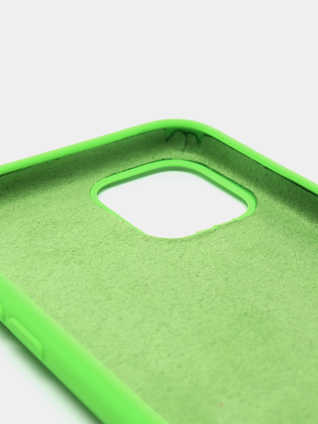 Лайм чехол Silicone Case для iPhone 11 Pro, с бархатистым покрытием внутри