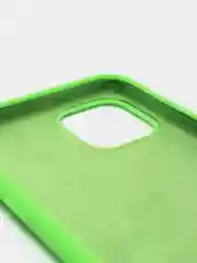 Лайм чехол Silicone Case для iPhone 11 Pro, с бархатистым покрытием внутри