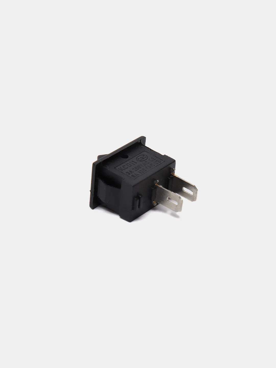 Переключатель KCD1-102-C3-B/3P on-on черный, 6A 250VAC, 3 контакта